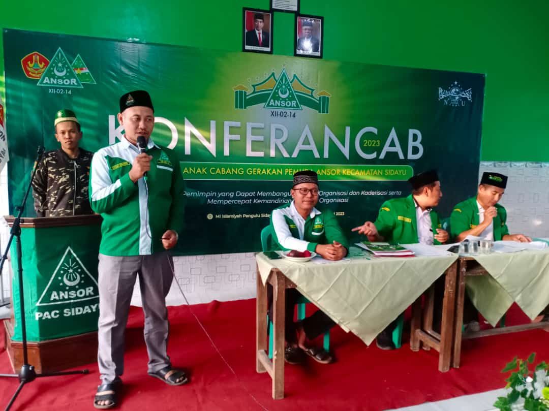 Ketua PAC GP Ansor Sidayu Ihsan Minarso