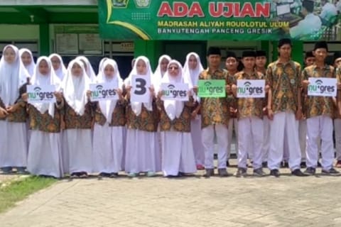 Ucapan Harlah NUGres ke - 3 MA Roudlotul Ulum Banyiutengah Panceng Gresik