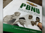 Buku "PBNU Perjuangan Besar Nahdlatul Ulama, Tajdid Jam'iyyah Untuk Khidmah Millenial" yang berisi sejumlah pemikiran dan cita-cita KH Yahya Cholil Staquf. Foto: NUGres