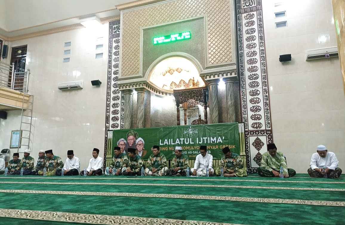 Lailatul Ijtima' PRNU Sukomulyo di Masjid GKB Gresik