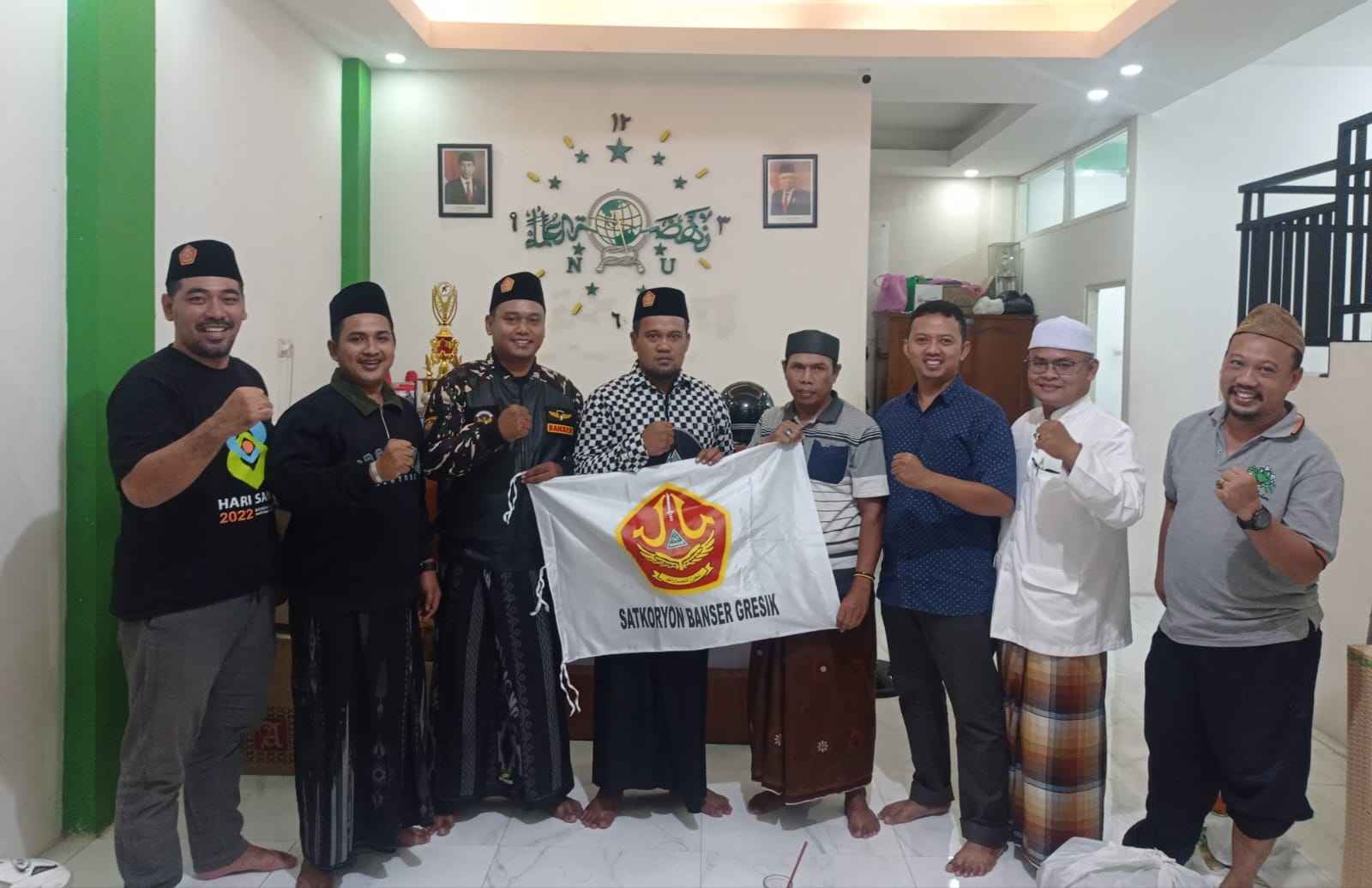 Pimpian Anak Cabang Gerakan Pemuda Ansor Gresik menetapkan Kepala Satkoryon dan Kepala Setma Banser