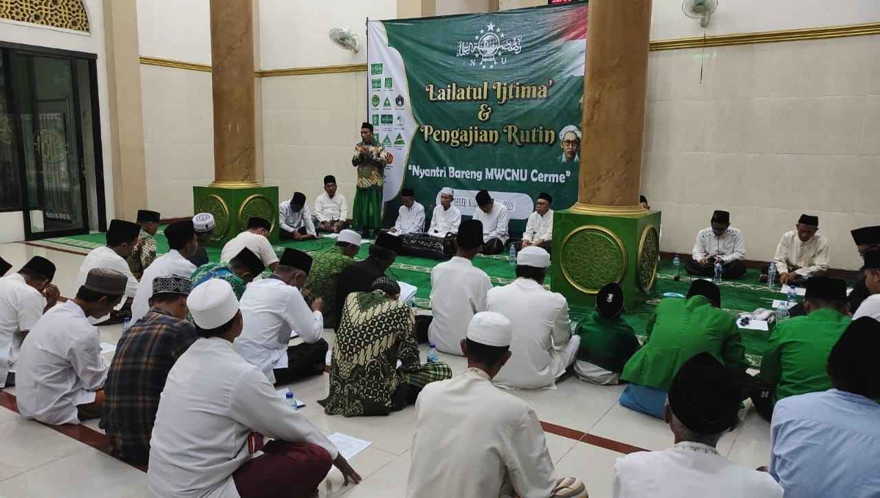 Lailatul Ijtima' di Ranting NU Geger Kulon, Desa Iker-iker Kecamatan Cerme Gresik, Sabtu (10/6/2023). Foto: dok MWCNU Cerme/NUGres