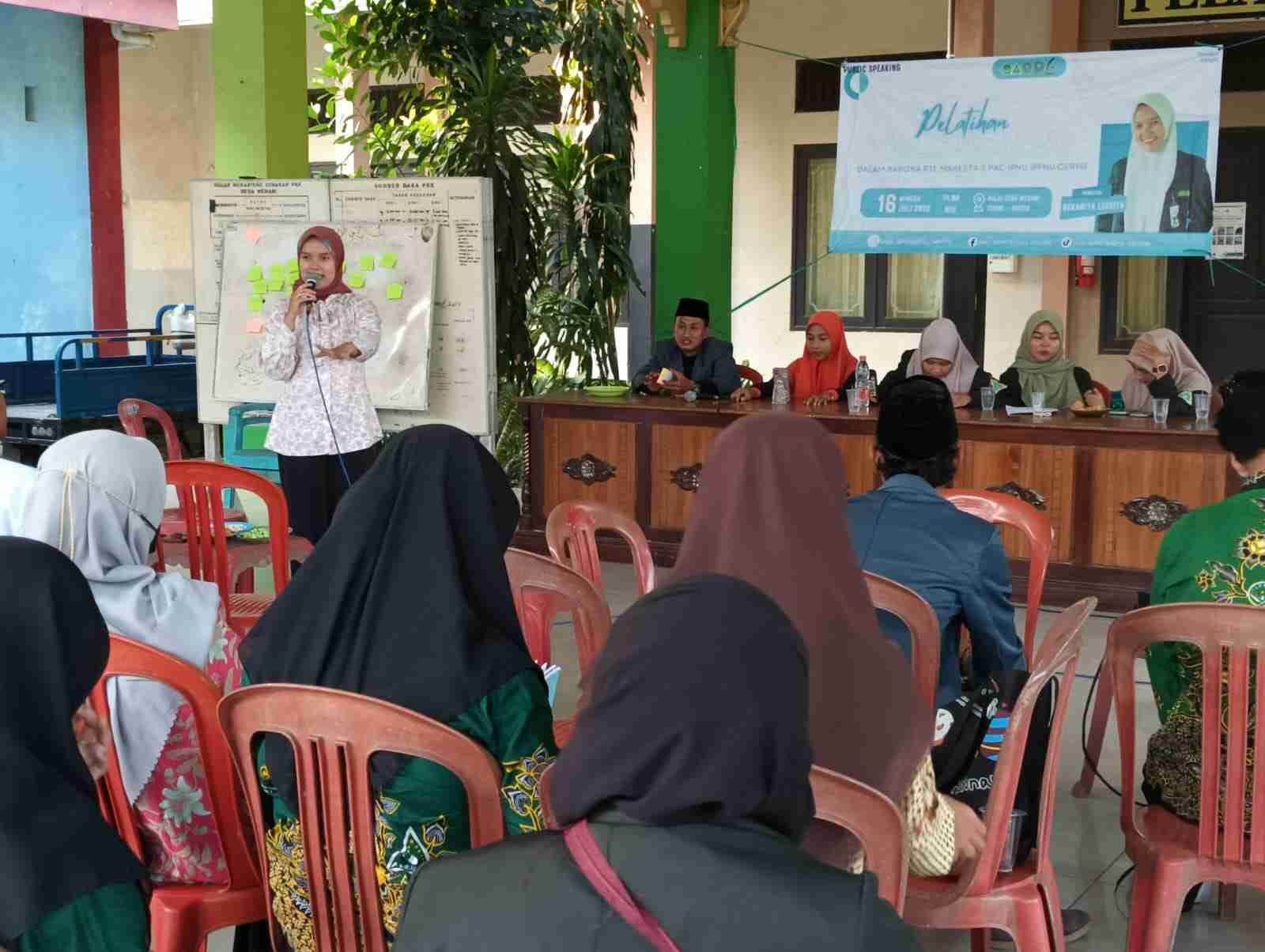 Tindak lanjut Masa Kesetiaan Anggota Pimpinan Anak Cabang IPNU IPPNU Cerme menyelenggarakan Public Speaking, Ahad (16/7/2023). Foto: dok PAC IPNU IPPNU Cerme/NUGres