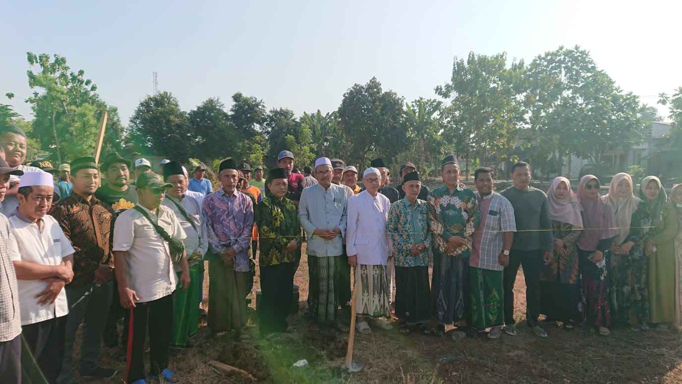 Groundbreaking Kantor Nahdlatul Ulama Ranting Lowayu Dukun Gresik, Sabtu 9 September 2023. Foto: Syafik Hoo/NUGres