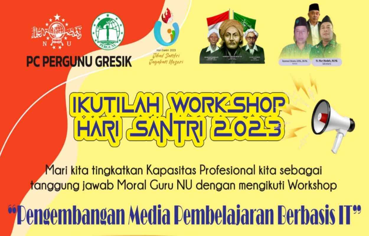 Workshop Pergunu Gresik sebagai upaya peningkatan SDM guru Nahdlatul Ulama bakal digelar di empat zona. Foto/ilustrasi: PC Pergunu Gresik/NUGres