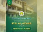 Flyer publikasi ucapan selamat dan sukses atas perubahan STAI Al Azhar menjadi Institut Al Azhar Gresik. Foto/ilustrasi: Jalil/NUGres