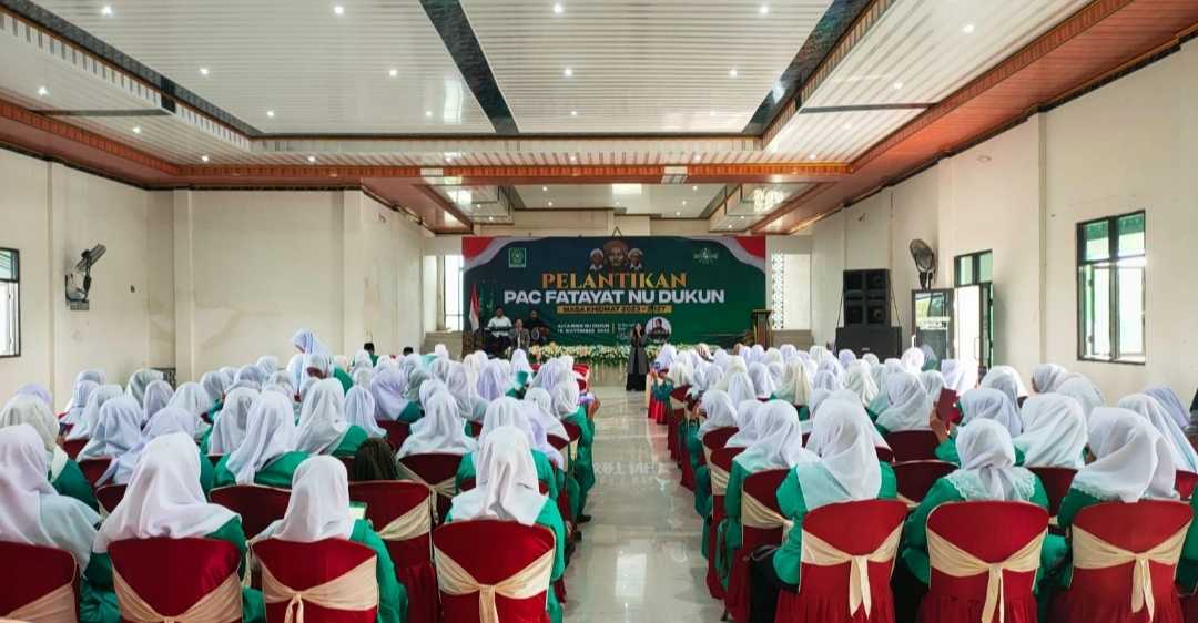 Pelantikan PAC Fatayat NU Dukun digelar Jumat (10/11/2023) di Aula KH Hasyim Asy'ari, Gedung MWCNU Dukun. Foto: dok PAC Fatayat NU Dukun/NUGres