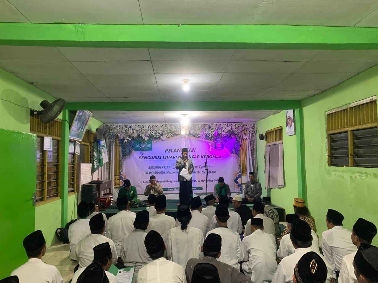 Pimpinan Anak Cabang Ishari NU Kebomas masa khidmat 2023 - 2027 resmi dilantik, Kamis (2/11/2023) di Aula Ponpes Al Hasani Klangonan Kebomas Gresik. Foto: dok PAC Ishari NU Kebomas/NUGres