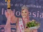 CANTIK BERTALENTA. Rekanita Ulif Wakhidatul Jannah, kader IPPNU Gresik Peraih Runner Up Miss Hijab Indonesia 2023. Foto: ist/NUGres