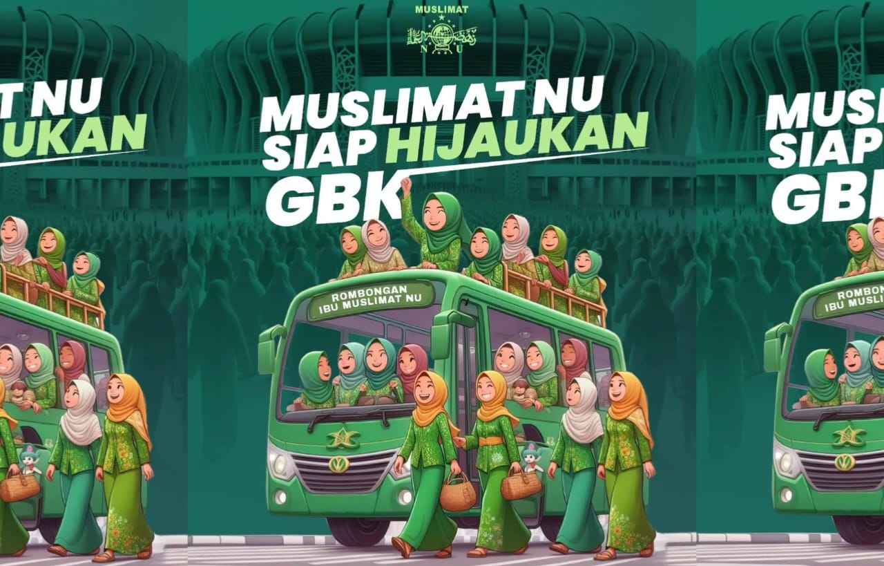 Rombongan anggota Muslimat NU Gresik bakal berangkat 5 bus ke acara Harlah ke-78 Muslimat NU di Stadion GBK. Foto/ilustrasi: ig @ppmuslimatnu/NUGres