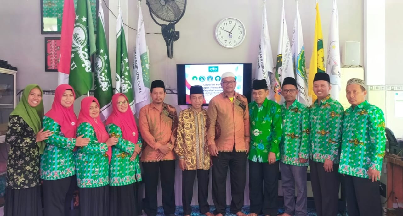 Panitia PSTP dan Pengurus PPNU Lumpur Rapat Pleno Penetapan Kepala Lembaga di PPNU Lumpur Periode Tahun 2024-2028. Foto: dok PPNU Lumpur/NUGres