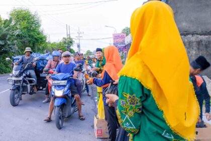 PAC IPNU IPPNU Manyar peringati Harlah ke-70 IPNU dan ke-69 IPPNU dengan gelar serangkaian kegiatan Bagi Takjil, Buka Bersama, Ta'aruf hingga Rapat Kerja pada 16-17 Maret 2024, kemarin. Foto: dok PAC IPNU IPPNU Manyar/NUGres