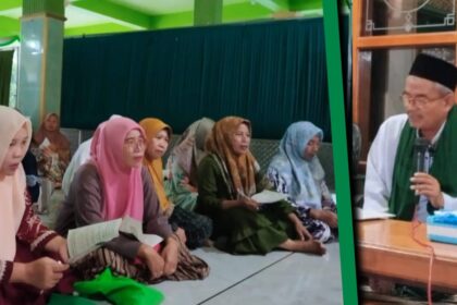 Pimpinan Ranting Fatayat NU Lowayu dan BKMM menggelar Ngaji Adabul Mar'ah selama bulan suci Ramadan 1445 H. Foto: dok PR Fatayat NU Lowayu/NUGres