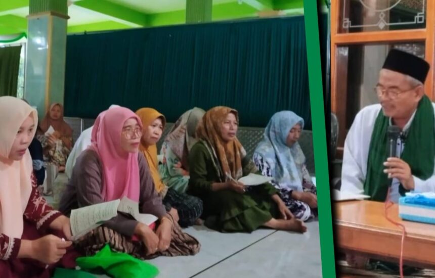 Pimpinan Ranting Fatayat NU Lowayu dan BKMM menggelar Ngaji Adabul Mar'ah selama bulan suci Ramadan 1445 H. Foto: dok PR Fatayat NU Lowayu/NUGres