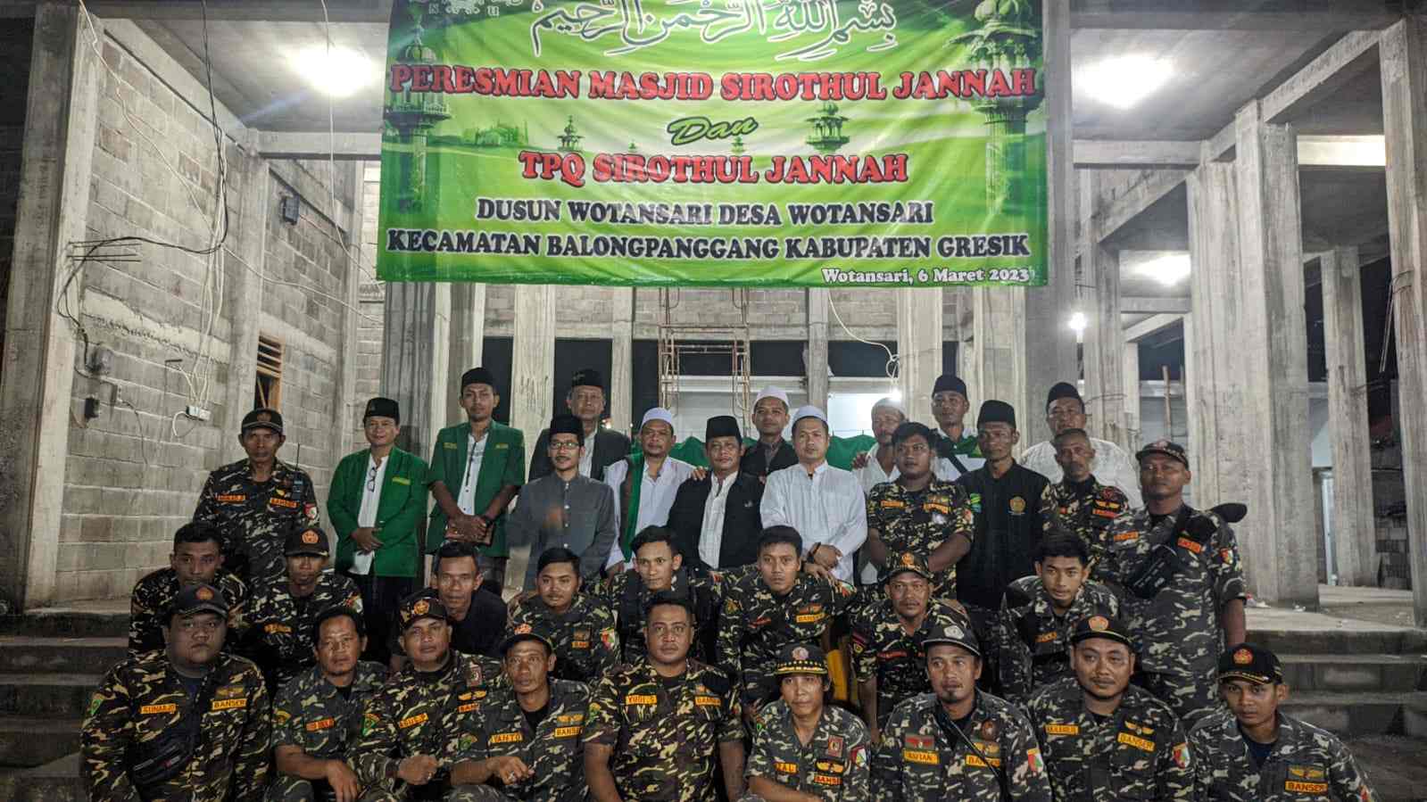 Persemian masjid Nadhlatul Ulama di Wotansari Balongpanggang Gresik, Rabu (6/3/2024) malam. Foto: Samsul Arif/NUGres