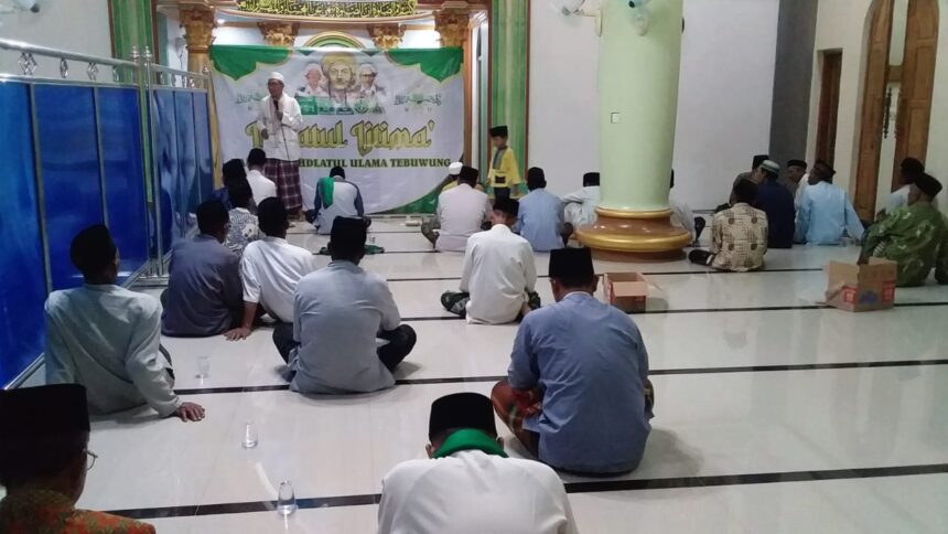 Lailatul Ijtima' Pengurus NU Tebuwung terasa spesial di bulan Ramadan, Jumat (15/3/2024). Foto: Syafil Hoo/NUGres