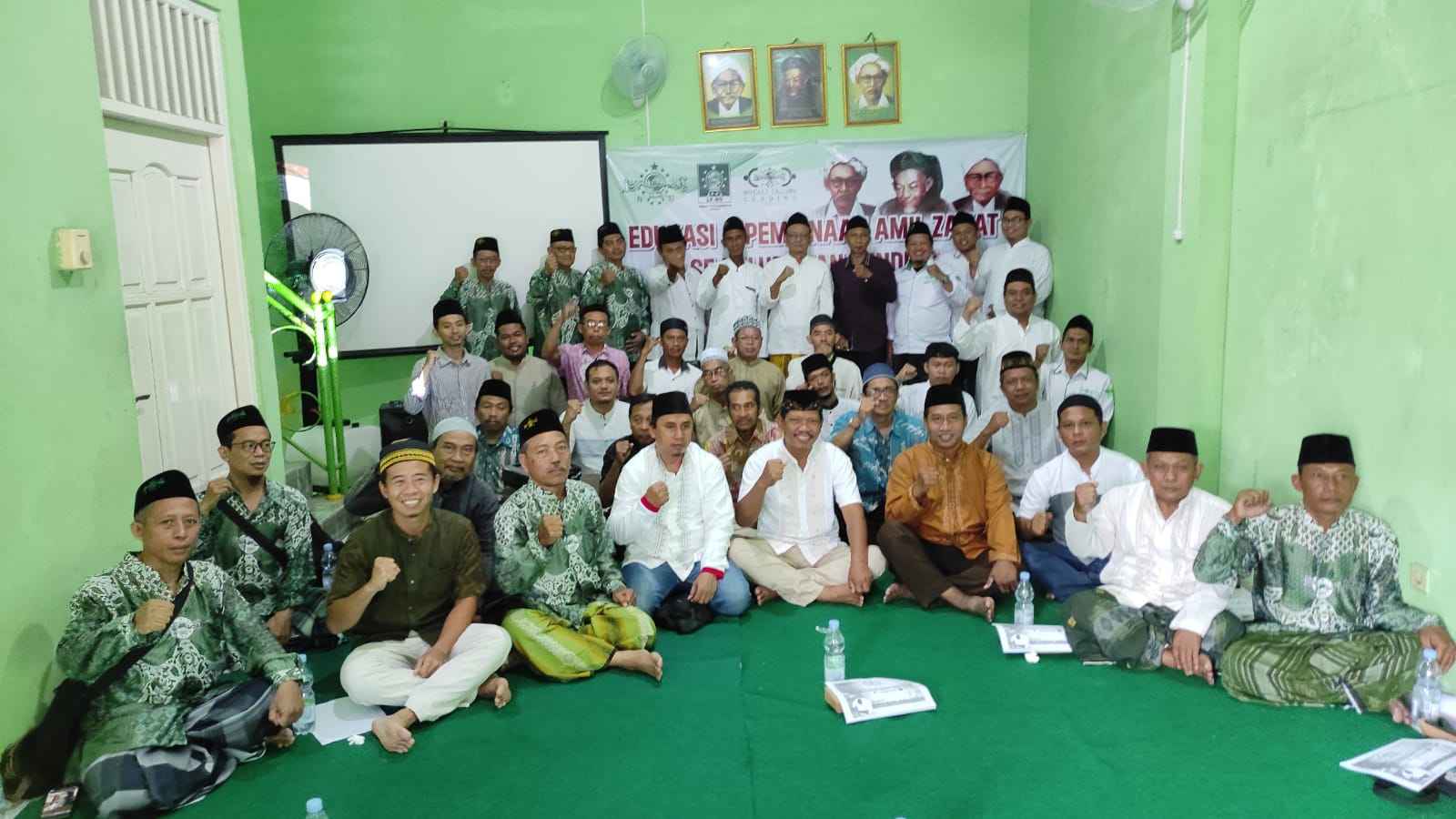 Pengurus Ranting Nadhlatul Ulama Gending mengelar Edukasi dan Pembinaan Amil Zakat Infaq dan Shodaqoh se-Kelurahan Gending, Kebomas Gresik, Ahad (10/3/2024). Foto: dok PRNU Gending/NUGres