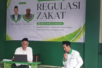 Pengurus NU Care Lazisnu MWCNU Sidayu Gresik menggelar Sosialisasi Regulasi Zakat, Ahad (24/3/2024). Foto: dok Lazisnu MWCNU Sidayu/NUGres