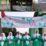 Sejumlah Pimpinan Anak Cabang Fatayat NU di Gresik memasang spanduk di Kantor MWCNU masing-masing. Foto: ist/NUGres