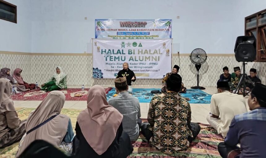 Majelis Alumni IPNU IPPNU Wringinanom menyelenggarakan Halal Bihalal dan Temu Alumni dihadiri oleh seluruh majelis alumni beserta kader IPNU IPPNU se-Wringinanom. Foto: dok Majelis Alumni IPNU IPPNU Wringinanom/NUGres