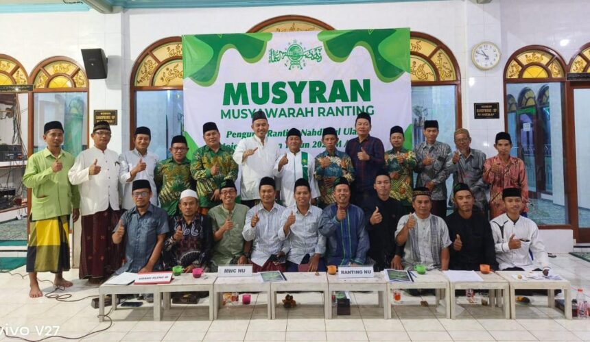 Musyawarah Ranting NU Mojopurowetan Bungah Gresik untuk kepengurusan masa khidmat 2024 - 2029. Foto: Ahmad Mubarok/NUGres