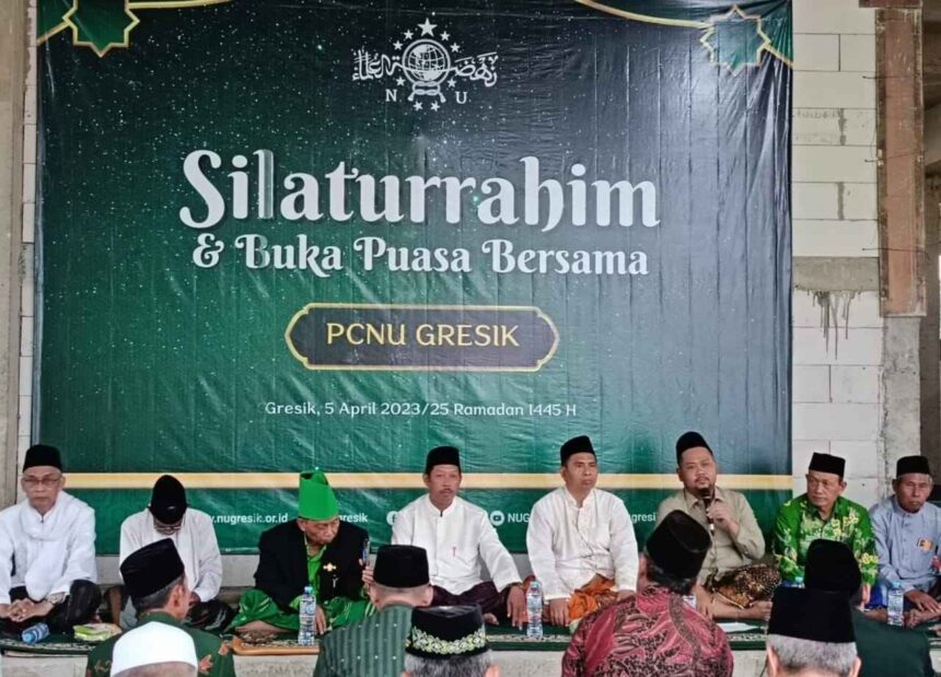 Silaturrahim dan Buka Puasa Bersama PCNU Gresik bersama Lembaga, MWCNU dan Badan Otonom NU se-Cabang Gresik, Jumat (5/4/2024). Foto: Luthfi Anshori/NUGres