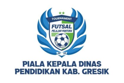 Logo Turnamen Futsal Pelajar Pantura Vol 0.2 yang akan digelar oleh PAC IPNU IPPNU Duduksampeyan. Foto: dok PAC IPNU IPPNU Duduksampeyan/NUGres