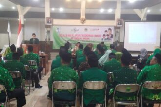 Sambut Hari Pendidikan Nasional 2024, Pimpinan Cabang Persatuan Guru Nahdlatul Ulama Kabupaten Gresik menghelat Halal Bihalal dan Rapat Koordinasi, Rabu (1/5/2024). Foto: dok PC Pergunu Gresik/NUGres