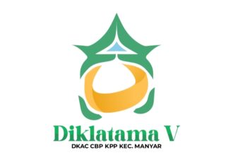 Logo kegiatan Pendidikan dan Latihan Pertama (Diklatama V) Dewan Koordinasi Anak Cabang (DKAC) Corps Brigade Pembangunan dan Korp Pelajar Putri (CBP KPP) Manyar. Foto: dok Panitia Diklatama V DKAC CBP KPP Manyar/NUGres