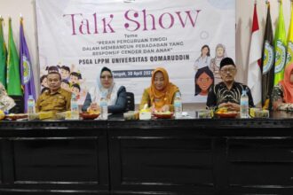 Gandeng Dinas KBPP PA Kabupaten Gresik hingga libatkan stakeholder lintas lembaga, PSGA LPPM Universitas Qomaruddin menyelenggarakan Talkshow Responsif Gender dan Anak. Foto: dok PSGA LPPM UQ Gresik/NUGres