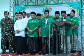 Pelantikan jajaran Pimpinan Anak Cabang (PAC) Gerakan Pemuda Ansor Duduksampeyan masa khidmat 2023 - 2025, Sabtu (4/5/2024). Foto: dok PAC GP Ansor Duduksampeyan/NUGres