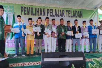 Pengurus Cabang Lembaga Pendidikan (LP) Ma'arif Nahdlatul Ulama Gresik menggelar puncak Pemilihan Pelajar Teladan ke 44 Tahun 2024, Ahad (26/5/2024). Foto: Azharur Rofiqi