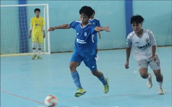 Dokumentasi Turnamen Futsal Pelajar Vol 0.1 tahun 2022 yang digelar Pimpinan Anak Cabang (PAC) IPNU IPPNU Duduksampeyan Gresik berlangsung di GOR Sriti Agung, Desa Tirem, Duduksampeyan. Foto: dok PAC IPNU IPPNU Duduksampeyan/NUGres