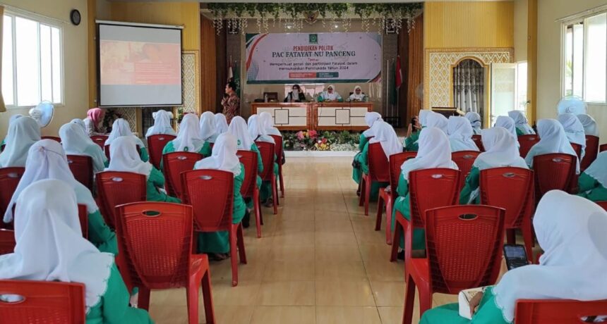 80 Pengurus Bidang Advokasi Politik Hukum dan HAM Fatayat NU se-Panceng Gresik Dibekali Pendidikan Politik pada Jum'at (22/11/2024). Foto: dok PAC Fatayat NU Panceng/NUGres