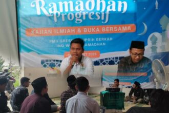 Kajian rutin Ramadhan Progresif PC PMII Gresik pada Ahad (23/3/2025) menghadirkan M. Suhanto alumni PMII yang kini aktif di BAZNAS Gresik guna membedah pentingnya kader memahami konsep filantropi. Foto: dok PMII Gresik/NUGres
