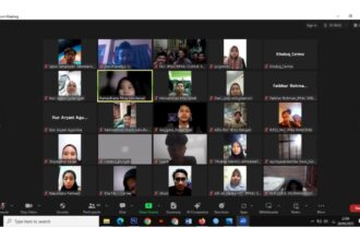 Sosialisasi Akreditasi secara virtual dilaksanakan oleh para pengurus Pimpinan Cabang (PC) bersama Pimpinan Anak Cabang (PAC) IPNU IPPNU se-Gresik secara virtual. Foto: dok PC IPNU IPPNU Gresik/NUGres