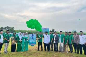 Apel Kebangsaan pada Jum'at (18/4/2025) menandai rangkaian acara Harlah ke-91 GP Ansor dan Pelantikan Pengurus Baru masa khidmat 2024–2027 PAC GP Ansor Wringinanom. Foto: dok PAC GP Ansor Wringinanom/NUGres