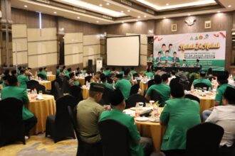 Momentum untuk mempererat silaturahmi dan meneguhkan kembali komitmen juang para kader di seluruh tingkatan, PC GP Ansor Gresik menggelar Halal Bihalal Sabtu (19/4/2025). Foto: dok PC GP Ansor Gresik/NUGres