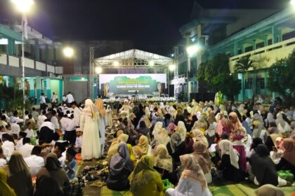 Perkumpulan Nahdlatul Ulama (PNU) Nurul Huda Wadeng Kecamatan Sidayu Gresik menggelar Halal Bihalal Syawal 1446 Hijriah, yang dirangkai dengan Harlah ke-58, Kamis (17/4/2025) malam. Foto: dok PNU Nurul Huda Wadeng/NUGres