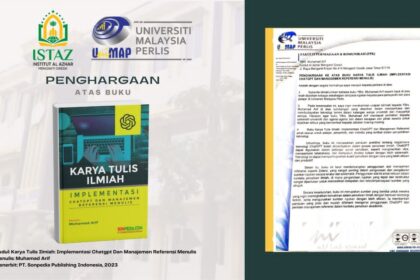 Institut Al Azhar (ISTAZ Gresik) menorehkan prestasi Internasional melalui Wakil Rektor III yang meraih Penghargaan dari Universitas Malaysia Perlis. Foto: dok ISTAZ Gresik/NUGres