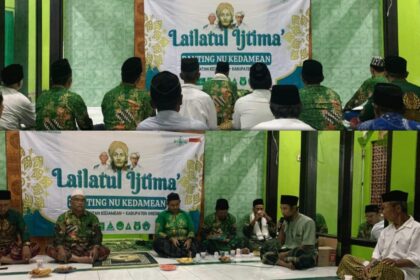 Pengurus Ranting Nahdlatul Ulama (PRNU) Kedamean, kembali menggelar Lailatul Ijtima' pasca Ramadhan 1446 Hijriah, Rabu (23/4/2025). Foto: dok PRNU Kedamean/NUGres