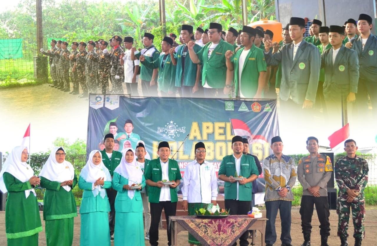 Apel Kolaborasi berlangsung dengan khidmat dan dihadiri oleh sejumlah tokoh penting di wilayah Kecamatan Kedamean, Gresik. Foto: dok PAC GP Ansor Kedamean/NUGres