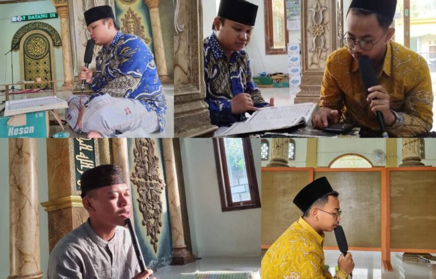 Sejumlah pelajar yang tergabung dalam organisasi Pelajar NU di Mojopurowetan Bungah Gresik tampak khidmat melaksanakan khatmil Qur'an, Jumat (13/6/2025). Foto: dok. PR IPNU IPNU IPPNU Mojopurowetan/NUGres