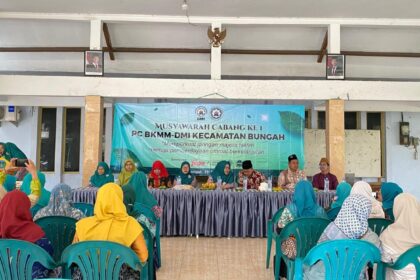 Pimpinan Cabang Badan Koordinasi Majelis Taklim Masjid Dewan Masjid Indonesia (PC BKMM DMI) Kecamatan Bungah, Gresik, sukses menggelar Musyawarah Cabang (Muscab) ke-1 pada Ahad 29 Juni 2025, di Pendopo Kecamatan Bungah. Foto: dok PD BKMM-DMI Kecamatan Bungah/NUGres