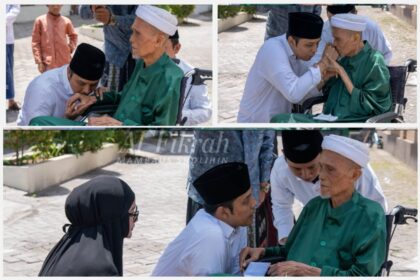 Suasana penuh haru menyelimuti pertemuan silaturahim antara kiai muda KH. Abdurrahman Al Kautsar (Gus Kautsar) dengan Romo KH. Masbuhin Faqih salah satu kiai sepuh Kabupaten Gresik, pada Ahad (14/9/2025). Foto: dok Al Fikrah Mambaus Sholihin