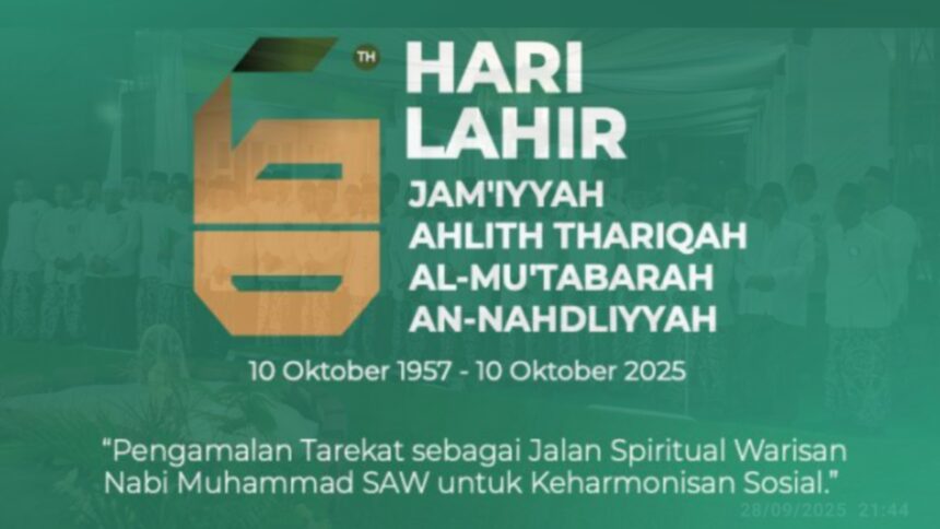Hari Lahir ke-68 tahun Jami'yyah Ahlith Thariqah Al Mu'tabarah An-Nahdliyah (Jatman). Foto/ilustrasi: NUGres