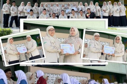 Penghormatan serta penghargaan kepada para pendidik dan tenaga kependidikan yang telah berdedikasi dan berkontribusi dengan polling online, mewarnai peringatan Hari Guru di SMA NU 2 Gresik, Selasa (25/11/2025). Foto: dok SMA NU 2 Gresik/NUGres