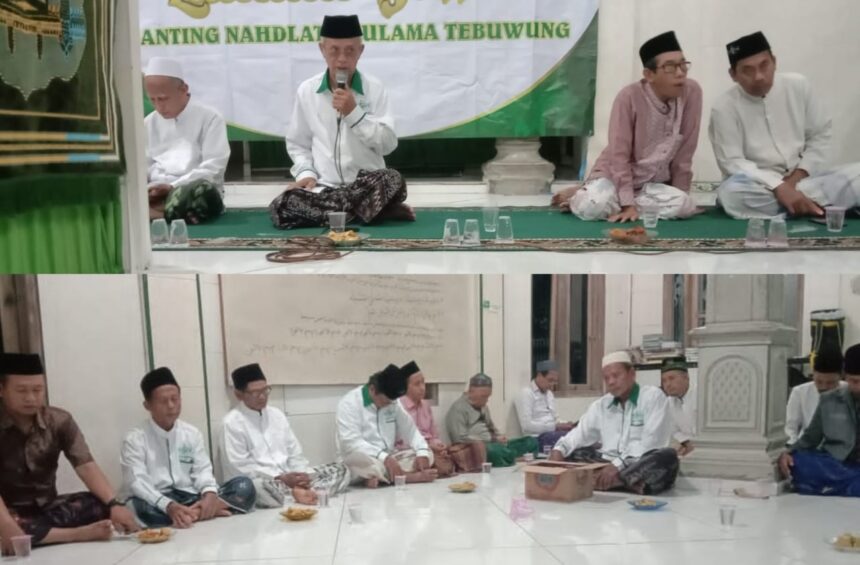 Pengurus Ranting Nahdlatul Ulama (PRNU) Tebuwung, kembali menggelar pertemuan rutin Lailatul Ijtima’, Jumat (5/12/2025). Foto: dok PRNU Tebuwung/NUGres