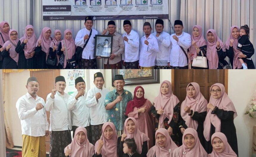 Libur sekolah akhir tahun 2025, Dewan Guru MI Al Karimi Tebuwung, Kecamatan Dukun, Gresik, melaksanakan program silaturahmi ke tokoh kiai dan akademisi Nahdlatul Ulama, Ahad (21/12/2025). Foto: dok MI Al Karimi/NUGres