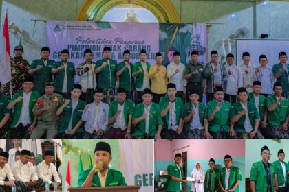 Pimpinan Anak Cabang (PAC) Gerakan Pemuda (GP) Ansor Cerme masa khidmat 2025–2028, resmi dilantik pada Selasa (20/1/2026) malam. Foto: dok PAC GP Ansor Cerme/NUGres